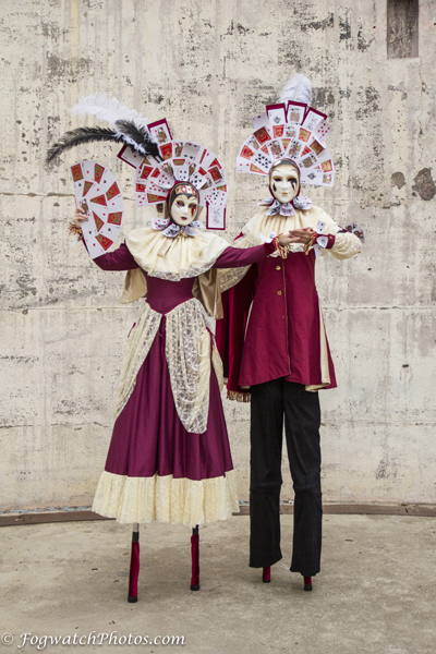 stilt walkers